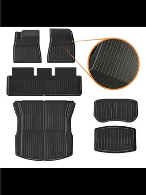 NEW Floor Mats for Tesla Model 3 2025 2024 -
All-Weather TPE Floor Liners